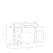 Schreibtisch >Net< in Artisan Eiche und Hellgrau - 145x90,7x60cm (BxHxT)
