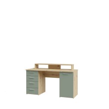 Schreibtisch >Net< in Artisna Eiche und salbei - 145x90,7x60cm (BxHxT)
