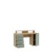 Schreibtisch >Net< in Artisna Eiche und salbei - 145x90,7x60cm (BxHxT)