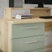 Schreibtisch >Net< in Artisna Eiche und salbei - 145x90,7x60cm (BxHxT)