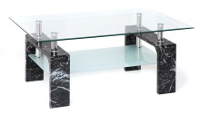 Couchtisch >126/302-23< in Marmoroptik, MDF -...