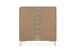 Kommode >Bertrix< in Sandstein / weiß - 88x92x40cm (BxHxT)
