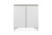 Kommode >Bertrix< in Sandstein / weiß - 88x92x40cm (BxHxT)