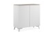 Kommode >Bertrix< in Sandstein / weiß - 88x92x40cm (BxHxT)
