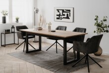 Esstisch >Denver< in Artisan Oak / anthrazit -...