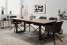 Esstisch >Denver< in Artisan Oak / anthrazit - 200x75x90cm (BxHxT)