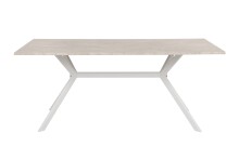 Esstisch >Onex< in Sandstein / weiß - 180x75x90cm (BxHxT)