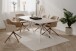 Esstisch >Onex< in Sandstein / weiß - 180x75x90cm (BxHxT)