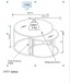 Beistelltisch >2/053-19< in Marmor hell, Metall - 42x65cm (HxD)
