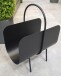 Zeitungsständer >22586< in schwarz, Metall - 37x47x22cm (BxHxT)