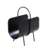 Zeitungsständer >22586< in schwarz, Metall - 37x47x22cm (BxHxT)