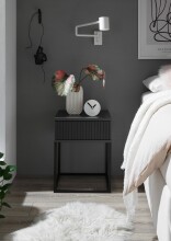 MARLE Nachttisch in Graphit - Moderner Nachtschrank mit...
