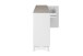 Sideboard >Bertrix< in Sandstein / weiß - 177x92x40cm (BxHxT)