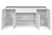 Sideboard >Bertrix< in Sandstein / weiß - 177x92x40cm (BxHxT)