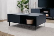 Couchtisch >Caracas< in Navy blau - 110x40x60cm...