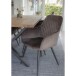 Armlehnstuhl >Harbo< (2er-Set) in Hellbraun, Velour - 57x87x65cm (BxHxT)