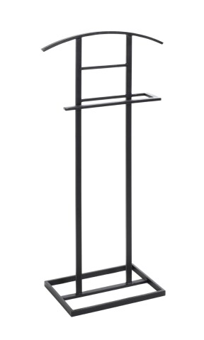 Herrendiener >23592< in schwarz, Metall - 45x101x26cm (BxHxT)