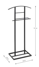 Herrendiener >23592< in schwarz, Metall -...