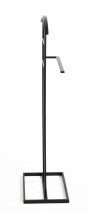 Herrendiener >23592< in schwarz, Metall - 45x101x26cm (BxHxT)