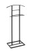 Herrendiener >23592< in schwarz, Metall - 45x101x26cm (BxHxT)