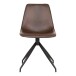 Polsterstuhl >Monaco< (2er-Set) in Braun, Glattlederoptik - 48x86x54cm (BxHxT)