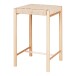 Barhocker >Abano< in Natur, Massivholz - 42x66,5x42cm (BxHxT)