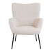 Relaxsessel >Glasgow< in Weiss, Stoff - 70x98x79cm (BxHxT)