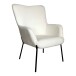 Relaxsessel >Glasgow< in Weiss, Stoff - 70x98x79cm (BxHxT)