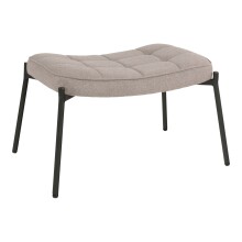 Fußhocker >Glasgow< in Graun-braun, Stoff -...