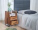 Nachttisch Boxspringbett Massivholz 40x35x66 cm Nachtkommode Schubladen