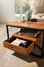 Couchtisch Sofatisch Massivholz 60x60x40 cm Wohnzimmertisch Tisch Eckig
