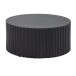 Couchtisch Sofatisch Metall Schwarz 67x67x31 cm Wohnzimmertisch Rund
