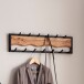 Wandgarderobe Hakenleiste Massivholz 80 cm Garderobe Flur Metall Modern