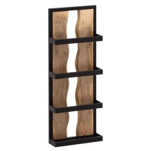 Wandregal 30x80x10 cm Massivholz Metall Hängeregal...