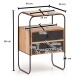 Nachttisch Boxspringbett Massivholz Steinoptik 40x60x30 cm Nachtkommode