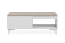 Couchtisch >Bertrix< in Sandstein / weiß - 100x40x55cm (BxHxT)