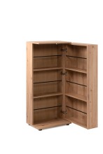 Schuhschrank >Satos< in Dekor Artisan Oak - 50x105x34cm (BxHxT)