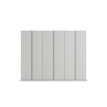 Drehtürenschrank >Monostar< in seidengrau aus Holzwerkstoff - 271x210x54 (BxHxT)