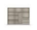 Drehtürenschrank >Monostar< in seidengrau aus Holzwerkstoff - 271x210x54 (BxHxT)