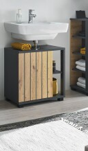 NIZZA Badezimmer Waschbeckenunterschrank in Graphit,...
