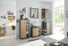NIZZA Badezimmer Waschbeckenunterschrank in Graphit, Artisan Eiche Optik - Bad Unterschrank Badezimmerschrank mit viel Stauraum - 60 x 60 x 37 cm (B/H/T)
