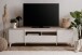 TV-Board >Bertrix< in Sandstein / weiß - 177x51,5x40cm (BxHxT)