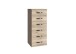 Schubkastenkommode >Duo< in SAN REMO EICHE NACHBILDUNG - 46x106x40cm (BxHxT)