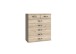Schubkastenkommode >Duo< in SAN REMO EICHE NACHBILDUNG - 91x106x40cm (BxHxT)