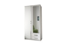 Drehtürenschrank >Duo< in WEISS,AUFLEISTUNGEN...