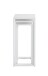 Blumentisch >25359< (3er-Set) in weiß, Metall - 22x61x22cm (BxHxT)