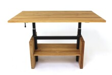 Couchtisch >2136< in Eiche Massiv, Eiche - 105x47x65cm (BxHxT)