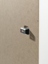 Kleiderschrank >CASAMI BRUGES< in Weiß lackiert, MDF - 57,6x171,3x37cm (BxHxT)