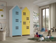 Kleiderschrank >CASAMI BRUGES< in Korpus Weiß...