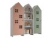 Kleiderschrank >CASAMI BRUGES< in Korpus Weiß / Front Pink u. Grün, MDF